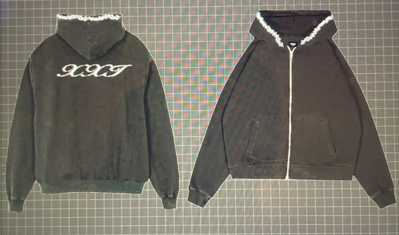 Thorned Zipup Hoodie