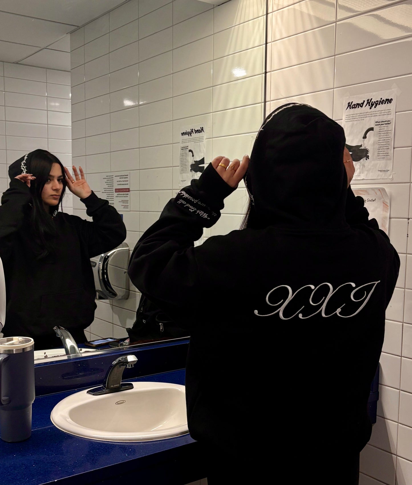 XXI Black Thorned Hoodie